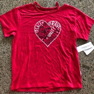 BCBGirls- Red heart shirt